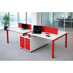 4'LÜ ETAJERLİ OXXA ÇOKLU ÇALIŞMA MASASI